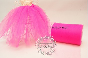 Passion fruit - Premium Soft Nylon Tulle roll 6 inch wide 100 yards length